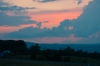 Zon onder in Shenandoah Valley