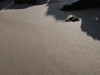 Prachtig strand 's ochtends