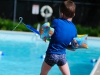 Met z'n water gun