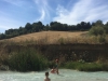Riviertje uit warm water bron