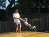 Springkussen op camping, goed geregeld hier